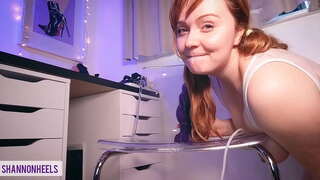 Unbox Recenzi na můj OBROVSKÝ ZLÝ DRAK Chov Monster Cock - Velký Vytékání Creampie white only v mé těsné díry píča - Shannon Podpatky