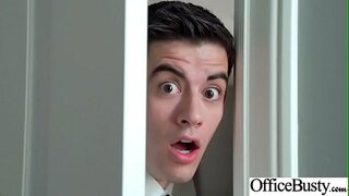 وقحة فتاة (الماس جاكسون) مع جولة ضخمة الثدي الحصول على مسمر في مكتب vid-09